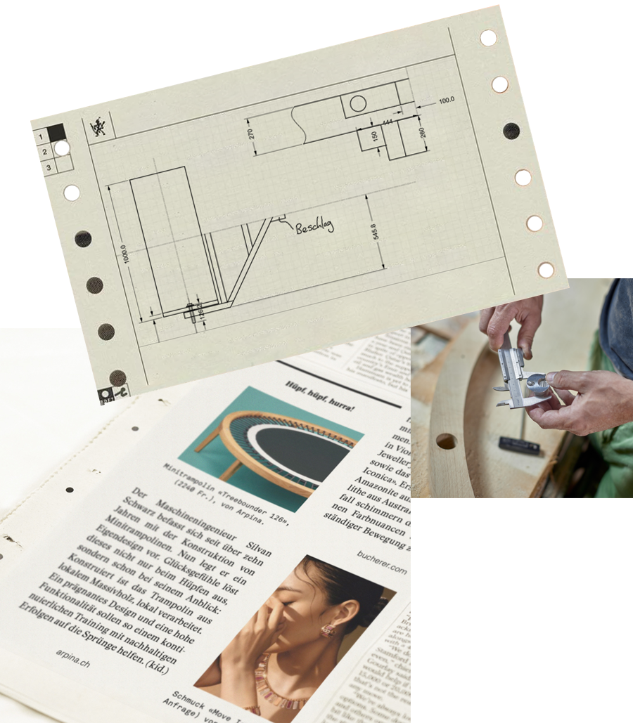 Technische Zeichnungen und Handwerk
